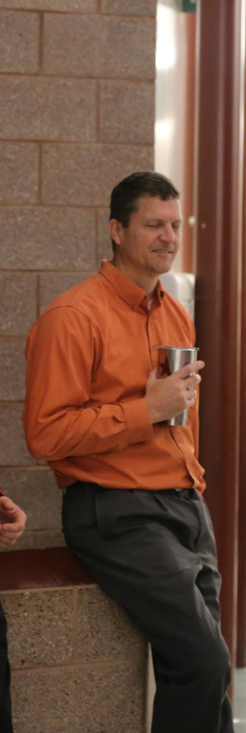 LONG ONE: Mr. Moore professes to be a Brave at heart, but he seems to be dreaming of Jackson Orange here.