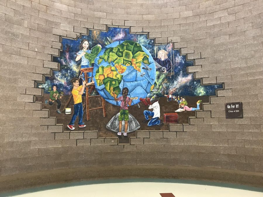 FINALLY+FINISHED%3A+Students+can+see+the+final+product+of+the+mural+in+the+rotunda+at+SVHS.
