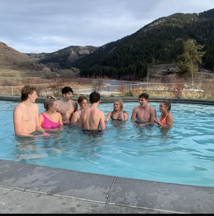 SPA DAY: A group of juniors spend their day date at Astoria in Snake River Canyon south of Jackson Hole. It was really fun, and the hot pools were so relaxing, said junior Kylee Erickson.