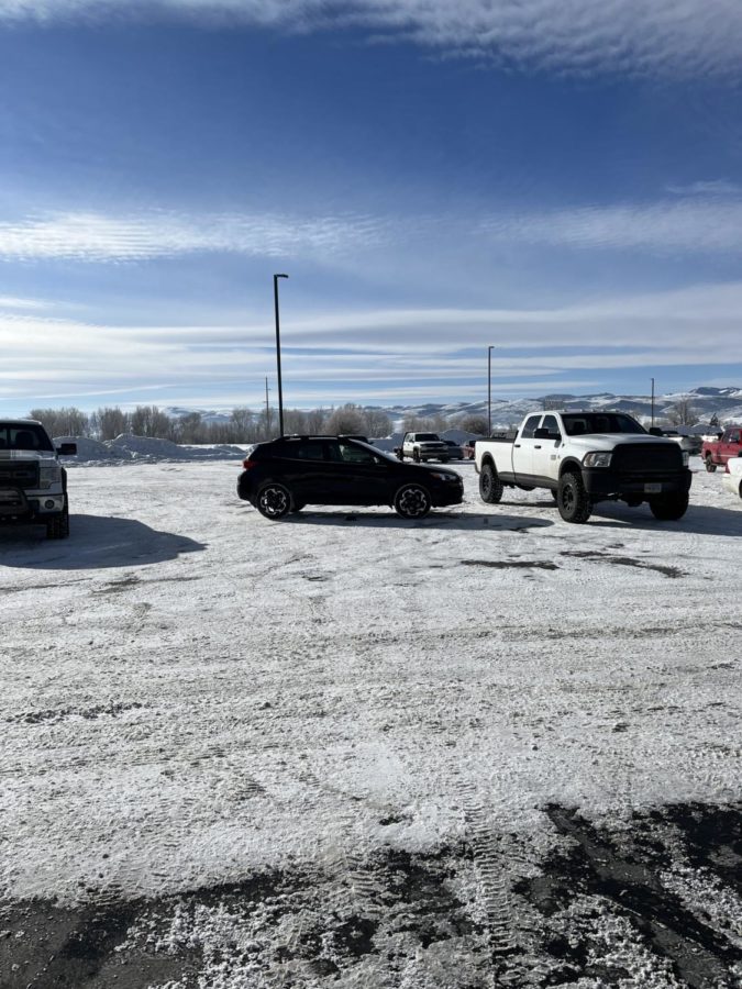 YOU NEED HELP: Sophomore Hayden Morgan was running late to class and didnt have time fix his parking. No one taught me how to park, so I have been trying to teach myself, said Morgan. It isnt going too well.