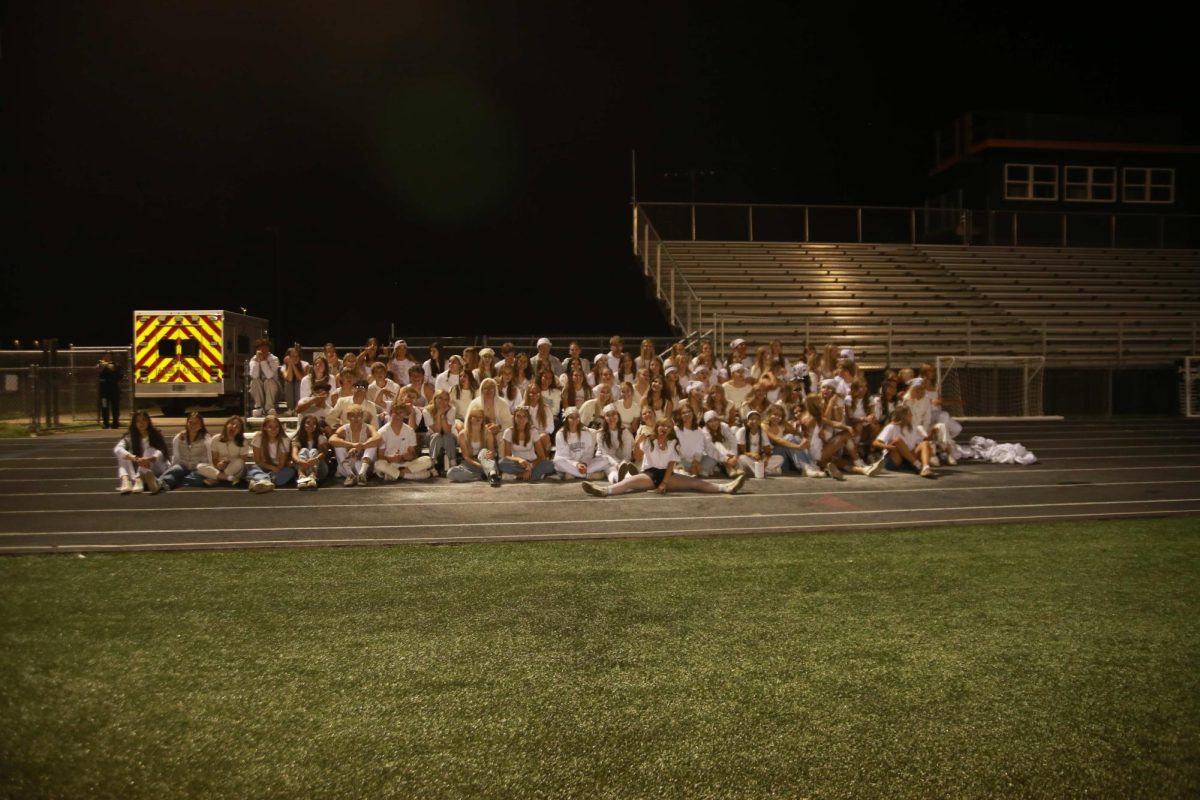 Star Valley takes the W! The student section takes  a victory lap around the Jackson Broncs'  field in the excitement of the team winning 7 to 55. Senior  Lauren Green  started the victory lap. She said, "Let's run around the track to rub it in Jackson's face!"