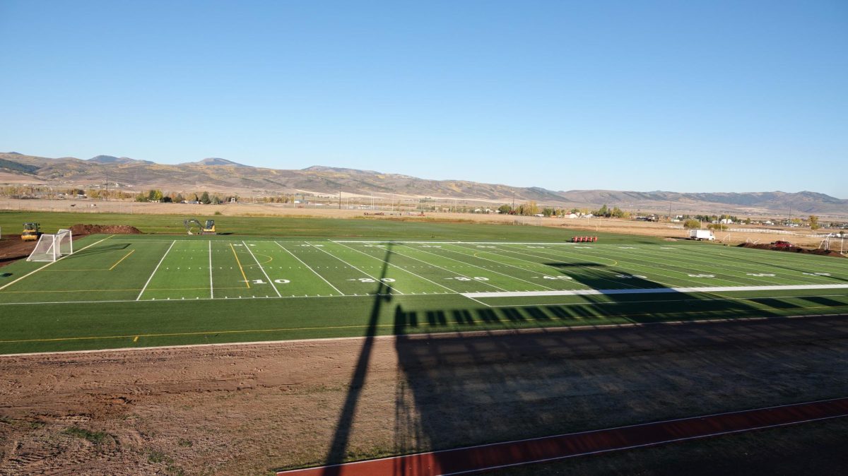 FIELD OF GREEN: The new turf field provides improvements in efficiency and playability.