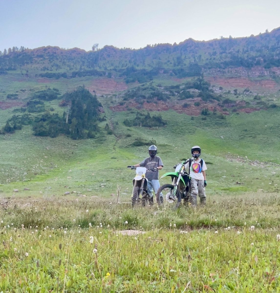 BIKERS AND BUSINESS MEN: Rhen England and Owen Lancaster sit their bikes in the great outdoors. They love doing action sports and wanted to make something out of it; that's how their clothing line ANARKY was born. “We wanted to make a living doing the things we love, and this is the perfect way to do that,” said Rhen England.