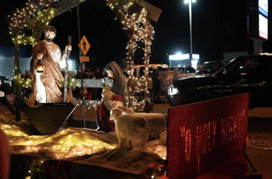 This beautiful nativity scene appears in the 2024 Afton Parade of Lights. The creator Sam Allred did a wonderful job creating a Holy Night. "I liked how it was one of the only nativity scenes,"  said Mr. Dane Hepworth.