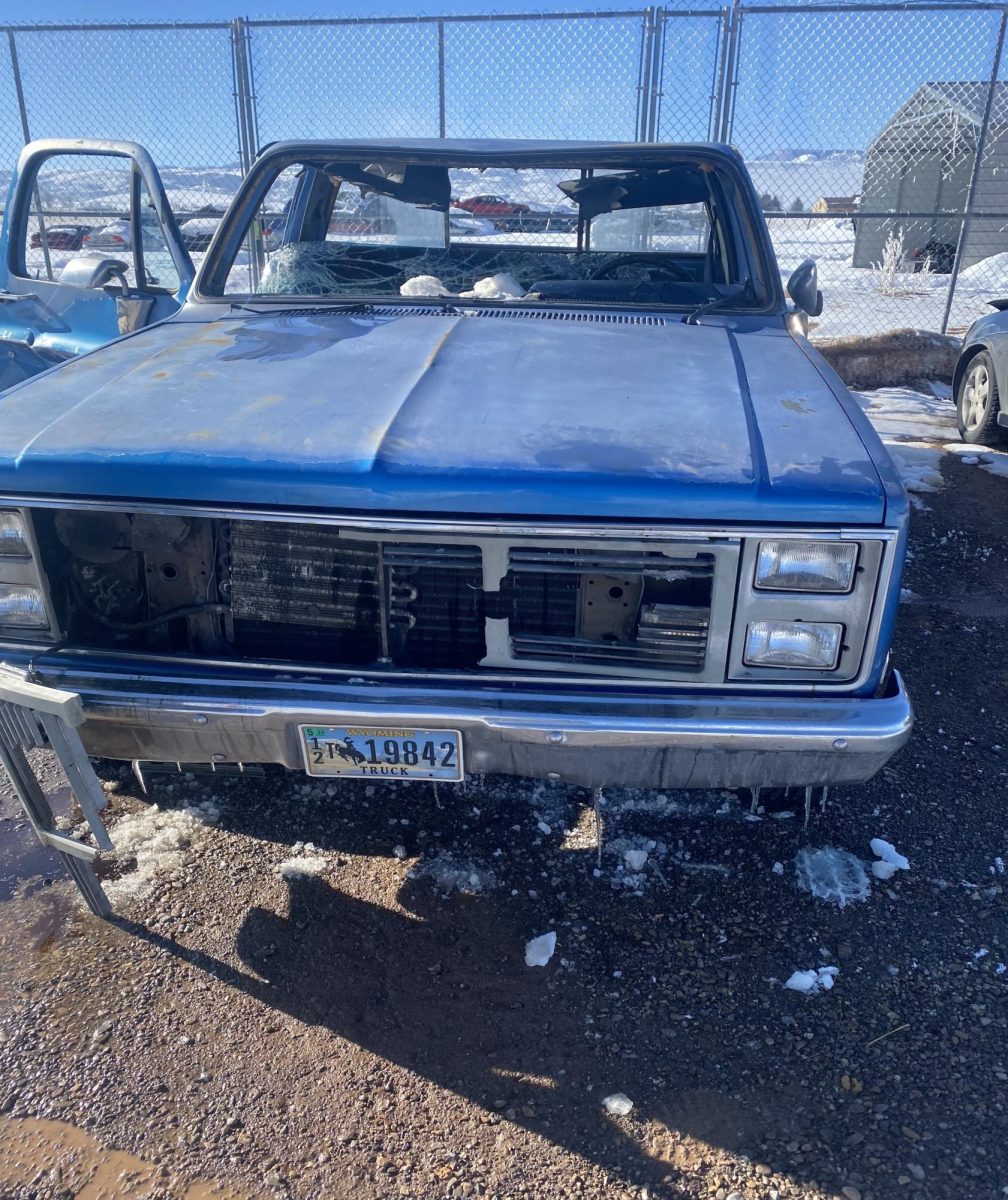 Ben Kinder's truck shows the consequences impatient driving in the snow. It is better to take your time on the road and get to school safely rather than hurry and worry about your tardy. "Me and my sister were in a rush, and because the roads were so slippery, we crashed. If we had more time we could've drove [sic] slower," said Kinder.