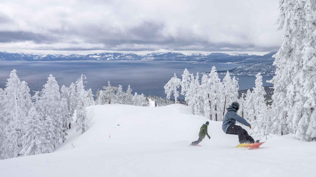 Seniors Ty Johnson and Harrison Littel enjoy shredding some fresh powder. After hours of practice they can enjoy going in the terrain park. "Its fun to see how far I've been able to come and how much progress I have made over the years," said Johnson.