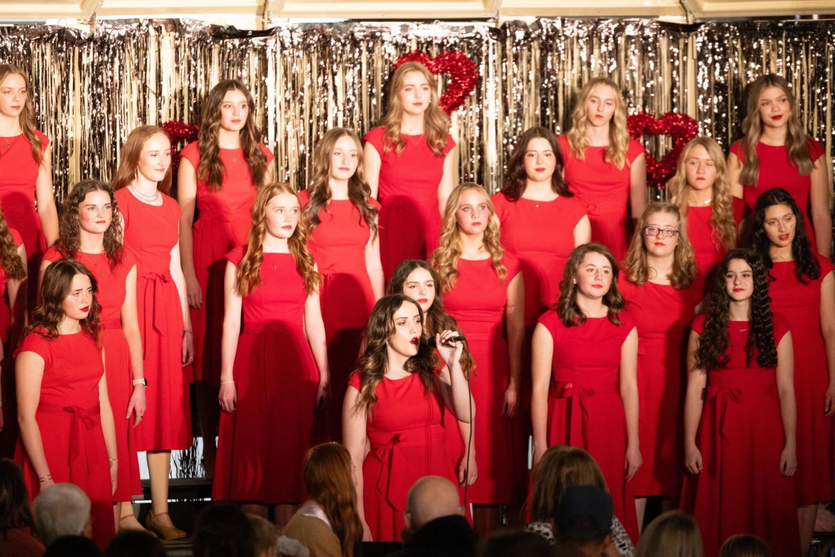 The Treble Choir showcase their hard work at their Valentine's day show. The girls have been working on this performance since the summer. "I have learned many things from Kari Allred our Choir director, and from the girls. Each of the girls are amazing and are INCREDIBLY talented, and I don't know where we would be without each other's support!" Said Senior Evelyn Mavy.