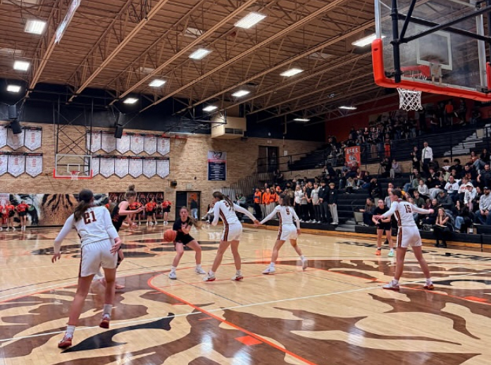 The Lady Braves press up the Rock Springs Tigers in their first regional game. The Lady Braves took on four different Wyoming High School Basketball teams over the weekend at the 4A West Regional Tournament."It was a good motivating win for the start of the tournament, and it opened our eyes to what we needed to work on," said said #15 senior Kambree Johnson. 