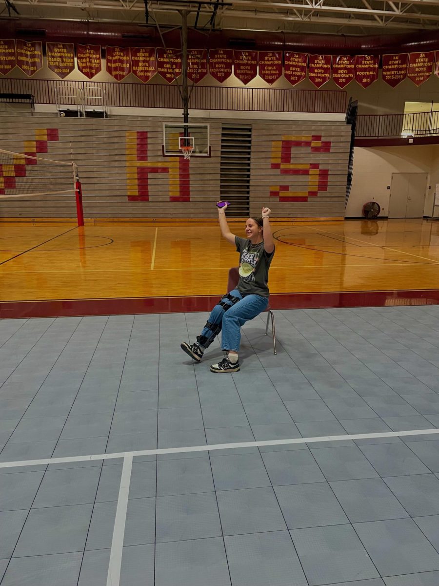 School spirit shines bright: Tessa Bagley leads from sidelines