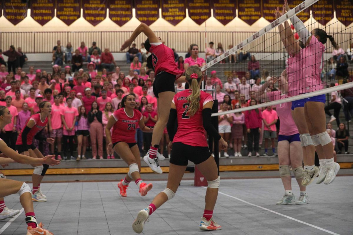 The Lady Braves ball out in front of pink crowd in an effort that beat Preston and raised money for valley people battling cancer.