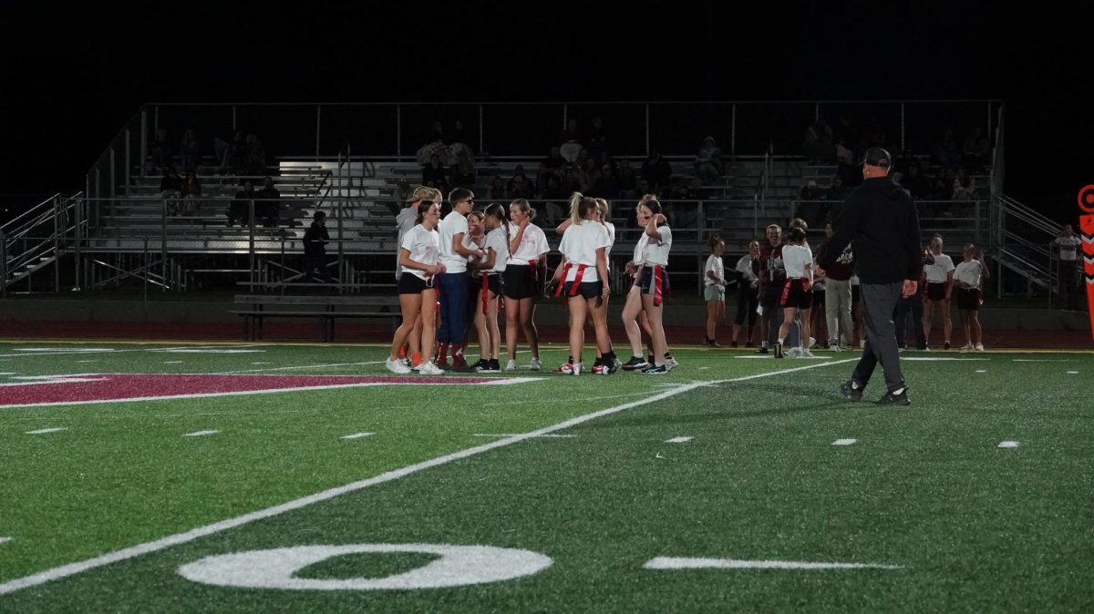 The freshmen show heart and hustle in their first Powder Puff game, putting up a strong fight against the sophomores in the event's opener. Despite the loss, the Class of 2029 made big plays and left the field with pride and excitement for next year's rematch. "My favorite part was seeing everyone work together and cheer each other on. We might not have scored, but we learned a lot and had a blast doing it," said Paisley Hollingsworth.