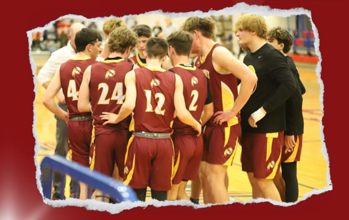 A tight huddle highlights the team's unity as they prepare for a new season. As a new season approaches, the team comes together more than ever. Senior Dylan Shumway said, "I'm most excited for all of it, from long practices to the long bus rides."