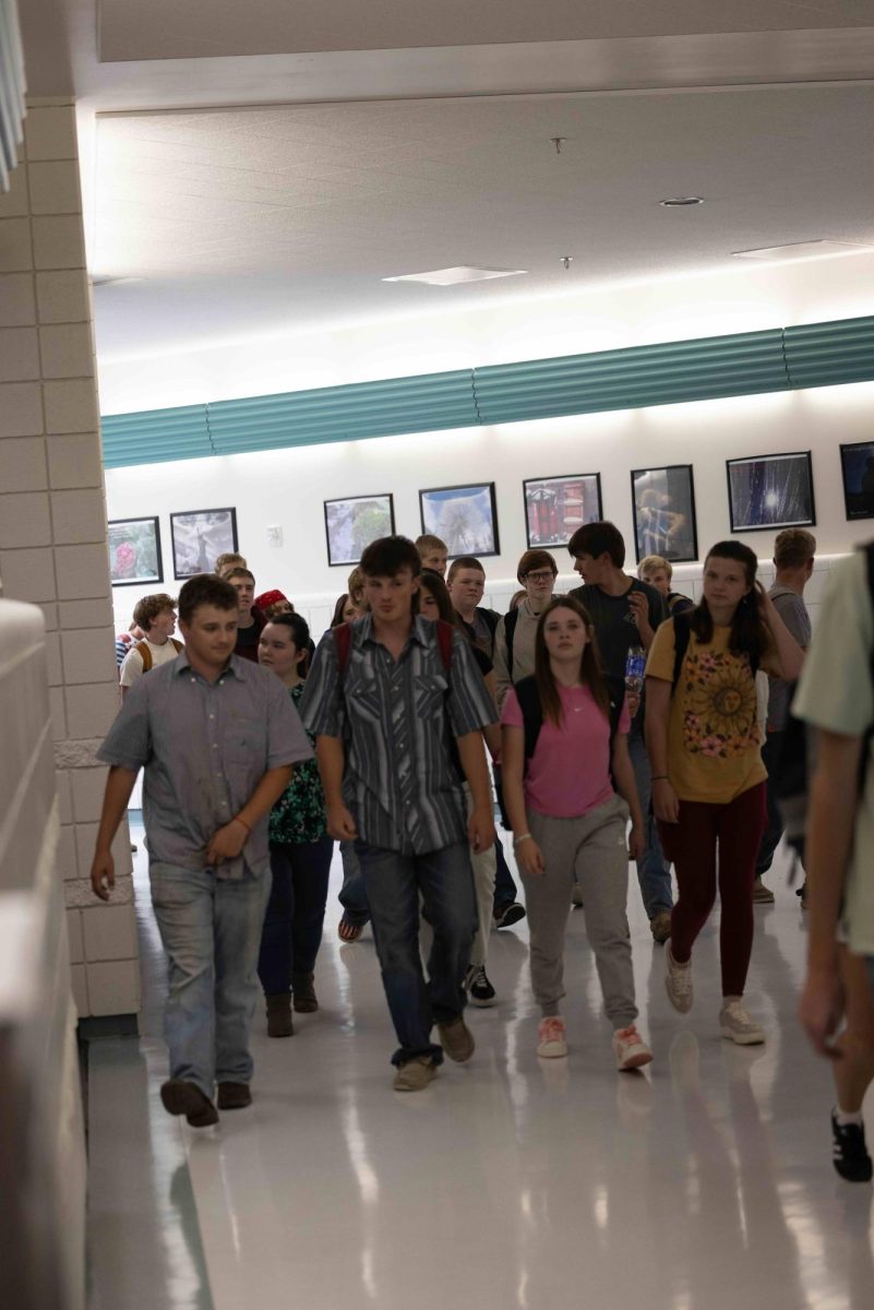 Everyday students fill the halls on their way to every part of the school.