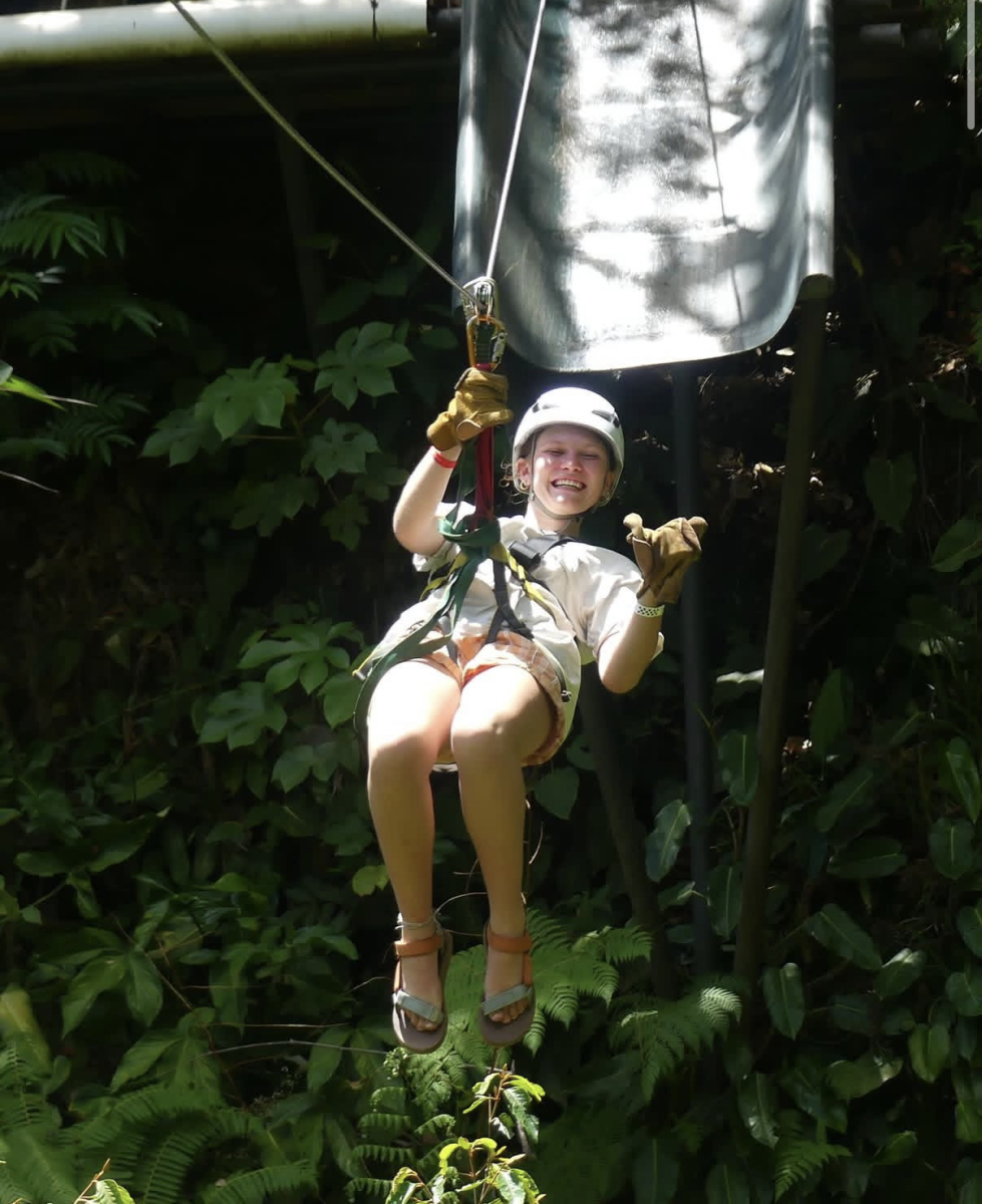 Maya Hyde ziplines through the jungles of Costa Rica.