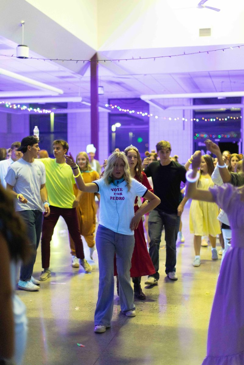 Junior Hallie Vickery went to the dance with a group of friends. Vickery knows lots of line dances and likes teaching other people. She said this dance was one of her favorites. "It was so much fun!" said Vickery. 
