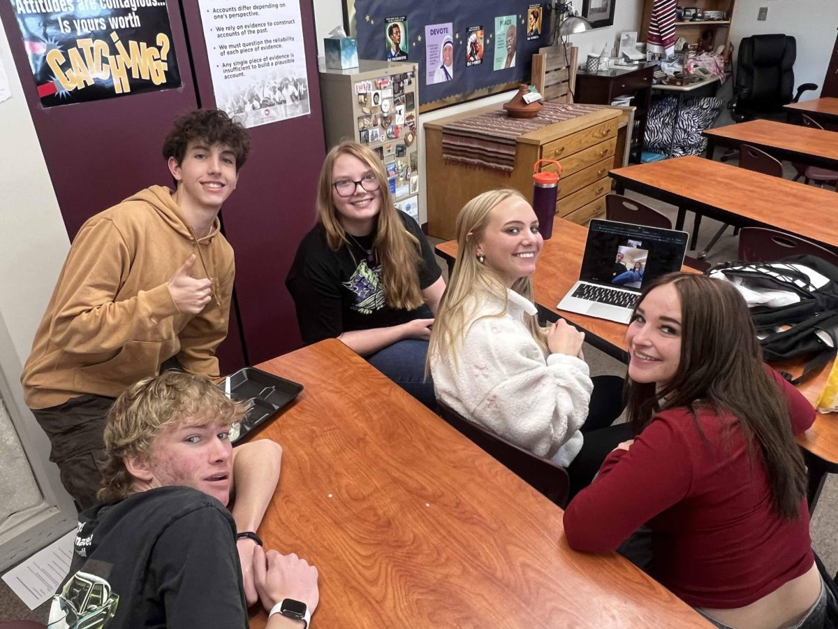 Students in concurrent U.S. History classes collaborate on a Smithsonian-connected America 250 project.
“It is incredible to see, when viewing my peers' projects, how differently we all interpret history and the meanings that we ascribe to certain events and documents,” senior Alex Tolley said. “It highlights how everyone's different, lived experiences change how they view the past.” They collaborated with peers from Hawaii, exploring how personal history and civic values shaped their communities and the future of the nation.
